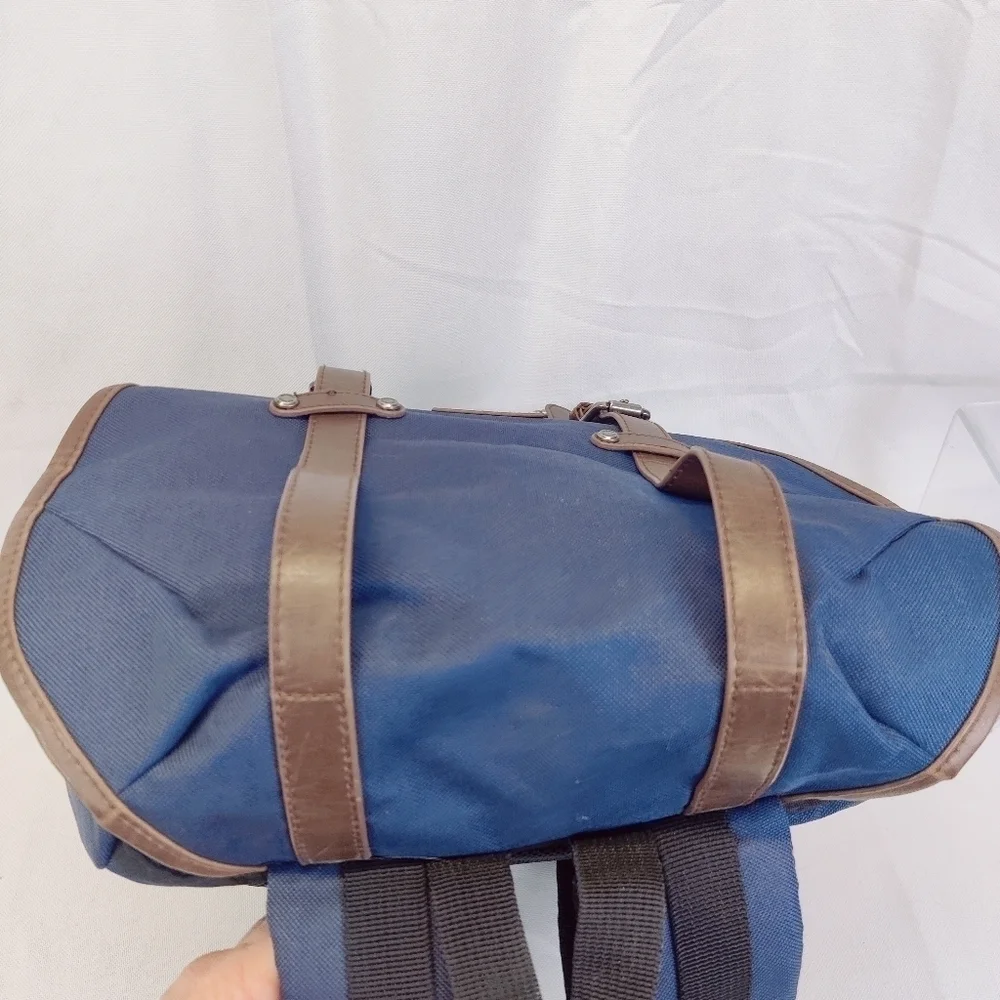 Steve Madden Classic Utility Backpack Blue Drawstring Top Barnett Avenue